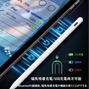 ワイヤレス充電　タッチペン 【2023新登場 ワイヤレス充電+USB充電】