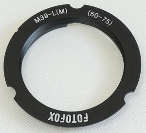 ライカLマウント (L39) レンズ → ライカM マウントアダプター 50mm 75mm 6bitコード付