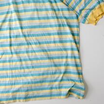 【イタリア製】1970〜80s マルチボーダー　ポロシャツ　古着　ユーロ　Tシャツ　オーバーサイズ カラフル　半袖_画像3