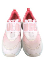 【中古】UGG アグ 靴 スニーカー レディース LA FLEX エルエーフレックス 厚底ソール スリッポ ピンク 23cm_画像1