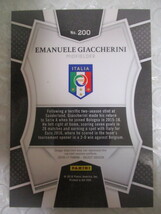 ∫ 203　カード　サッカー Panini 2016 SELECT【EMANUELE GIACCHERINI】パニーニ セレクト【エマヌエレ・ジャッケリーニ】 未使用_画像2