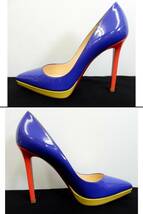 k-790/Christian Louboutin パンプス ハイヒール/37(目安：23.5cm)/PIGALLE PLATO 120/パープル レッド レアカラー/クリスチャンルブタン_画像5