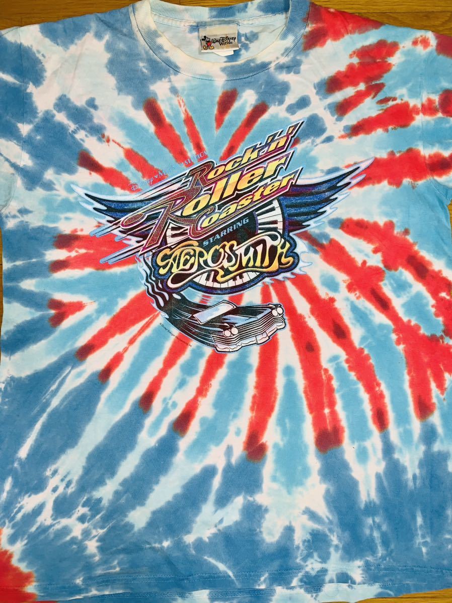 激レア Disney AERO SMITH Tシャツ タイダイ 00's 90's 80's 70's TRON