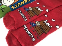 スヌーピー PEANUTS 45周年 Slipper socks 箱入り 未使用 USA ヴィンテージ [pe-820]_画像1