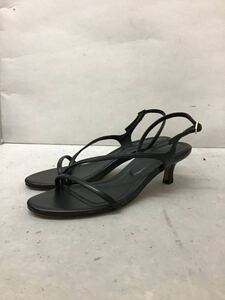 20230730 ROPE Rope sandals narrow strap sandals 37.5 black gga-23010