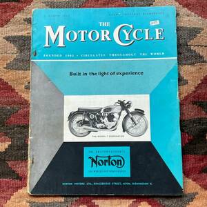 希少《 THE MOTOR CYCLE / 1953年3月 》50s【 ビンテージ アメリカ モーターサイクル バイク 雑誌 本 バブアー トライアンフ ⑨】