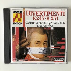 B17195　CD（中古）モーツァルト：ディヴェルティメント K.247、K.251