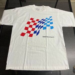 スコットランド製 BMW ノベルティー？半袖プリントTシャツ Mサイズ 保管ジワ、シミ多数あり ビンテージ vintage