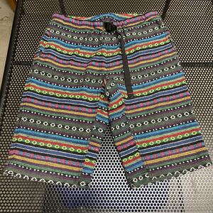  rare Takeo Kikuchi TAKEOKIKUCHI ethnic pattern short pants shorts L size multi k Lazy 