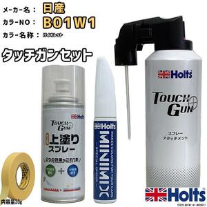 タッチガン タッチアップペン 日産 B01W1 バイオレット 上塗りスプレー セット Holts MINIMIX