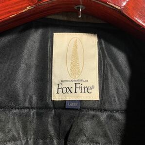 Fox Fire フォックスファイヤー ティムコ 日本製 カーキ アウトドア ベスト ジャケット L 緑の画像5