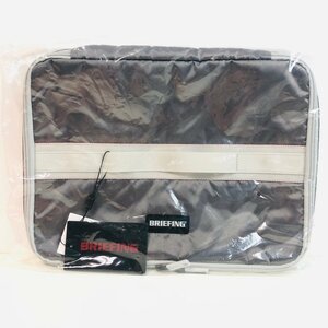 ICH【未使用品】 未使用品 BRIEFING ブリーフィング GOLF ECO TWILL EXPAND POUCH M ECO TWILLグレイ 〈205-230726-RK4-ICH〉