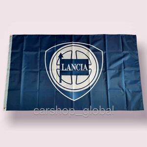 ランチア LANCIA フラッグ 旗 ガレージ 部屋 サイズ2種類 特大サイズ リングバックル付 ストラトス/デルタ/イプシロン/テーマ/ラリー037等