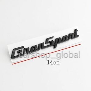 マセラティ クアトロポルテ/ギブリ グランスポーツ リア トランクエンブレム ステッカー ブラック GTS/グランルッソ/S/Q4等