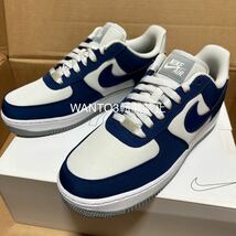 新品 希少 NIKE エアフォース1 ロー アンロックド atmos ナイキ AIR FORCE 1 LOW unlocked 2001年 NAVY GRAY アトモス 提案カラー 紺 灰_画像4