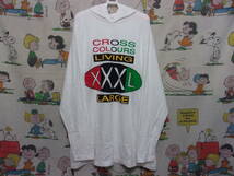 90s CROSS COLOURS フーディ ロンT ONE SIZE FITS ALL 90年代 クロスカラーズ パーカー Tシャツ oldskool マルコムX 40acres スパイクリー_画像1