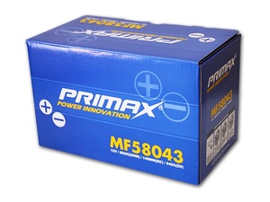 即日発送 新品バッテリー PRIMAX MF 58043 80AH　BMW E90 E91 E92 E93 E39 ダッジ マグナム クライスラー 300C グランドチェロキー 互換品