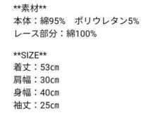 新品 半額以下 オリーブデオリーブ 襟レース プルオーバー 紺 4290円の品 ボーダー 半袖 フリーサイズ ネイビー #tnftnf_画像8