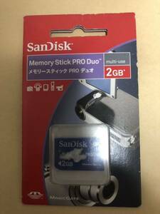 未使用 SanDisk MemoryStick Pro Duo 2GB メモリースティック