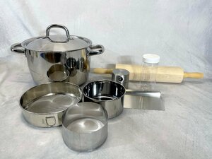 TS4740_Ts◆モデルR展示品◆IKEA/STAINLESS STEEL JAPAN◆キッチン雑貨 アソート◆製菓◆鍋：W320持ち手含む H215 D230◆