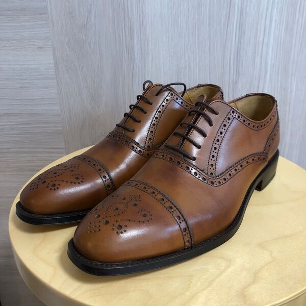 【新品・未使用】JOHN WHITE ストレートチップ UK7 1/2