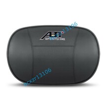 ABT フォルクスワーゲン☆車用ネックパッド1個+腰クッション1個 セット レザー 記憶 通気性 疲れ防止 ヘッドレスト 磁石入り☆ブラック☆_画像4