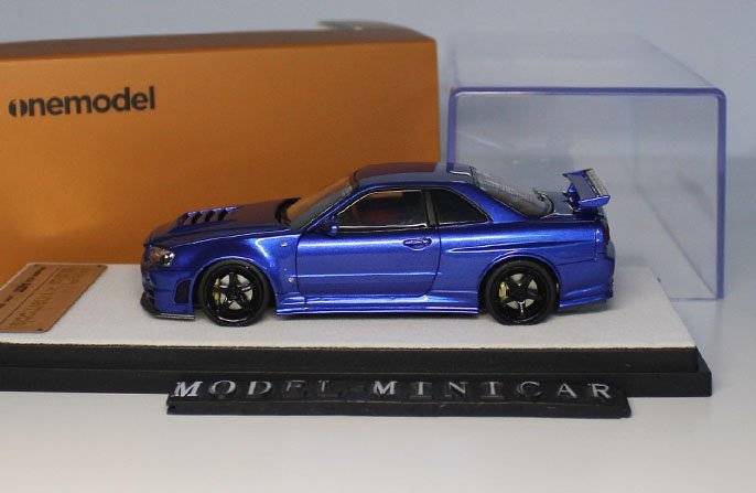 △全開閉!世界限定688台!One Model x PGM 1/43 日産 NISSAN GTR R34