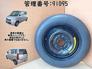 H16 AZ-ワゴン MJ21S Bridgestone/T105/90D12/2003年製/12×3B/4穴/PCD＝100/スペアタイヤ