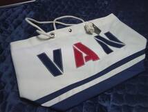 　 VAN JAC 　VAN刺繍マリントートバッグ　ホワイト　　　新品未使用 　　　アイビー　トラディショナル_画像4