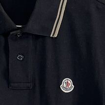 MONCLER モンクレール　ポロシャツ　ブラック　ワンポイント_画像4