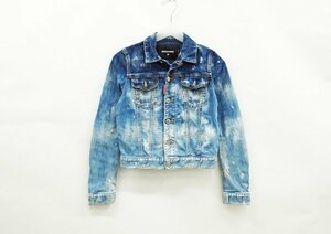 ◇【DSQUARED2 ディースクエアード】ダメージデニムジャケット 38