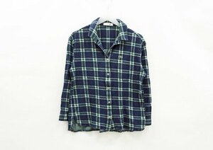 ◇【LACOSTE ラコステ】リネン混 チェックシャツ 38