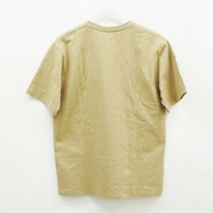 ◇【DANTON ダントン】Vネック 半袖Tシャツ ベージュ 38の画像2