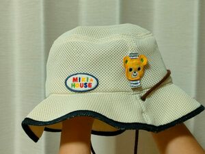 ミキハウス MIKIHOUSE ハット 夏用 メッシュ生地2way 54サイズ