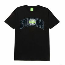 送料無料 Huf ハフ メンズ 半袖 Tシャツ ロゴ ブラック　黒 クルーネック M 海外限定 正規品 綿100_画像2