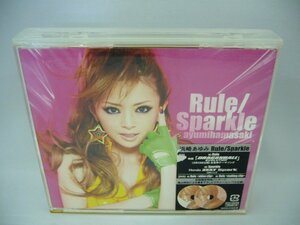 070-1054 送料無料　浜崎あゆみ　Rule/Sparkle　歌詞カードにケースのツメ痕、ケースにヒビ・ヤケ　レンタル版