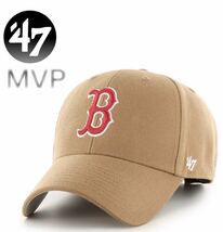 ☆正規品新品☆47BRAND REDSOX MVP 47ブランド フォーティセブン キャップ 野球帽 MVPシリーズ レッドソックス キャメル_画像1