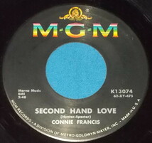 ☆7inch EP★US盤●CONNIE FRANCIS/コニー・フランシス「Second Hand Love/セカンド・ハンド・ラヴ」60s名曲!●_画像2