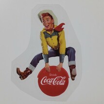 送料６３円〜 Coca-Cola コカ・コーラ ステッカー ①⑧★検) クリアステッカー ウォールステッカー シール デカール_画像1