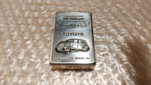 美品 トヨタ Zippo １億台達成記念 TOYOTA 100Millionth 1936MODEL AA 1999年限定品