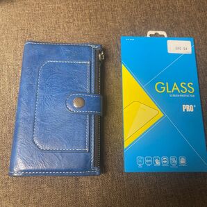 Android one s4 財布　スマホケース　ガラスフィルム　Glass pro +