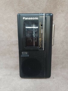 マイクロカセットレコーダー RN-122 Panasonic 昭和レトロ パナソニック 携帯 持ち運び 電池式 コレクション 奈良発 直接引取り可