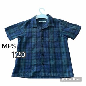 MPS boys半袖チェックシャツ120