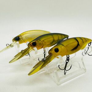 送料無料・美品『メガバス ベイトX 3個セット』MEGABASS Bait-X クランクベイト シャッド ベイトエックス