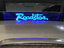 Valkyrie style ロードスターNC専用 ウィンドディフレクターNCEC バージョンS Roadster 文字 LEDブルー リモコン付き;;_画像4