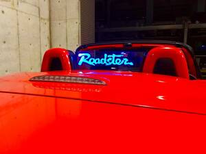 Valkyrie style ロードスターNC専用 NCECウィンドディフレクター バージョンL Roadster 文字 LEDブルー リモコン付き:::