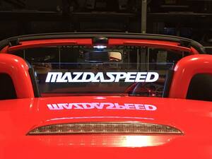 Valkyrie style ロードスターNC専用 NCECウィンドディフレクター バージョンL MAZDASPEED 文字 LEDホワイト リモコン付き。。。。。。。