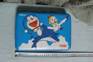 ドラえもん　スチール製　缶　ケース　Glico　グリコ　DORAEMON　現状品