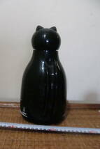 ヘリオス helios Vacuum Jug 魔法瓶 ドイツ製 黒猫 サーモキャット ポット　現状品_画像3