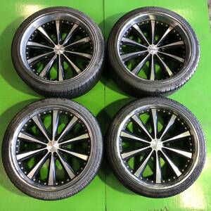 NT204 中古 VENERDI ヴィネルディ ホイール 20×8.5J +35 20×9.5J +45 PCD 114.3 タイヤ 245/35R20 275/30R20 4本セット【セルシオ30/31】